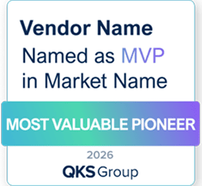 Vendor Name named as Most Valuable Pioneer in Market Name — QKS Group 2026